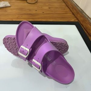 Rubber Birkenstocks (Purple) Size 11